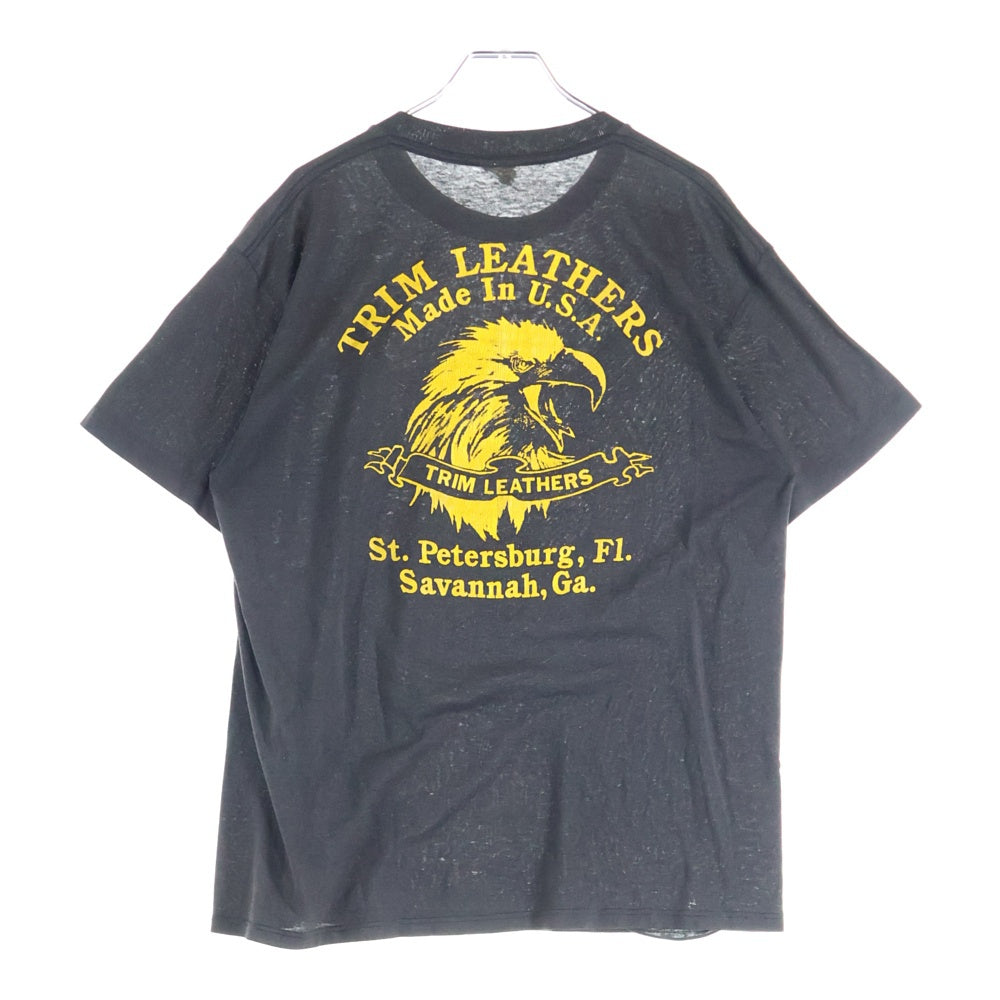 HARLEY DAVIDSON(ハーレーダビッドソン) 80s Meca Eagle Lightning Thunder Tee メカイーグル ライトニングサンダープリント 半袖Tシャツ ブラック