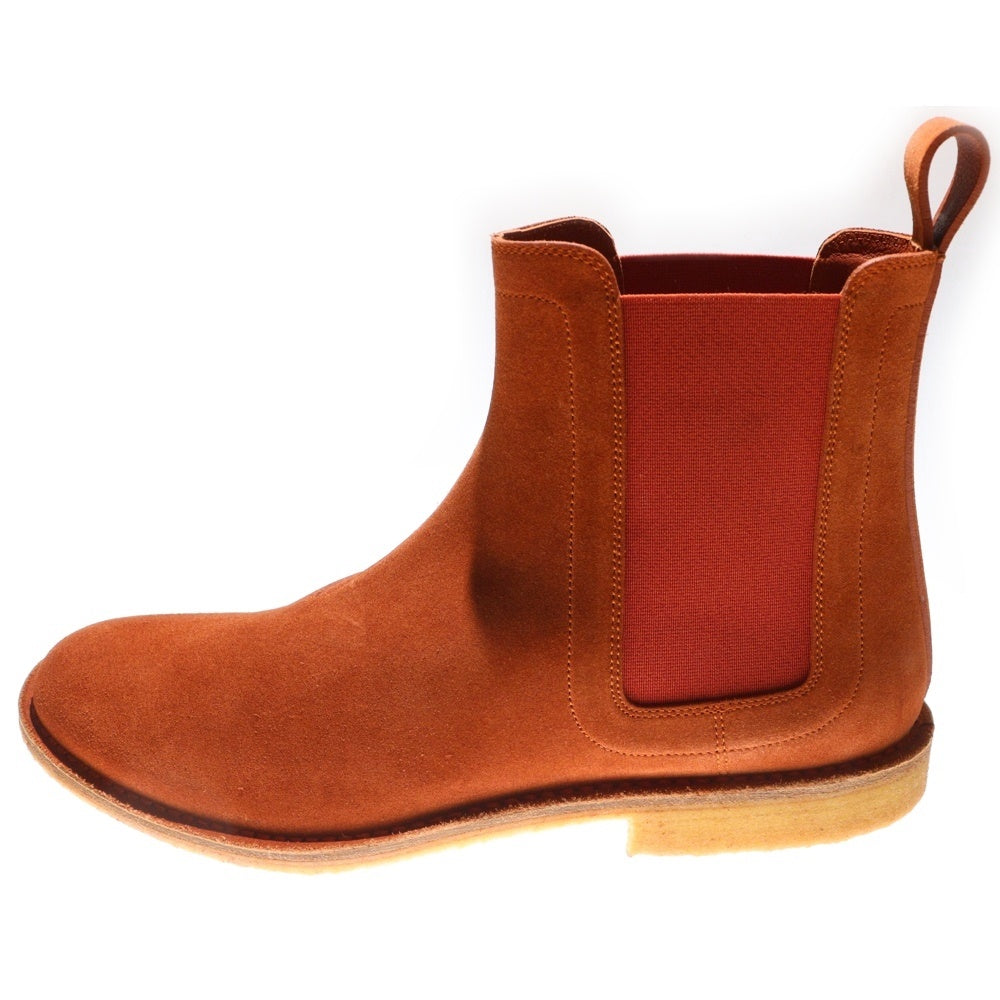 BOTTEGA VENETA(ボッテガヴェネタ) ダディ チェルシーサイドゴアアンクルブーツ スエード オレンジ