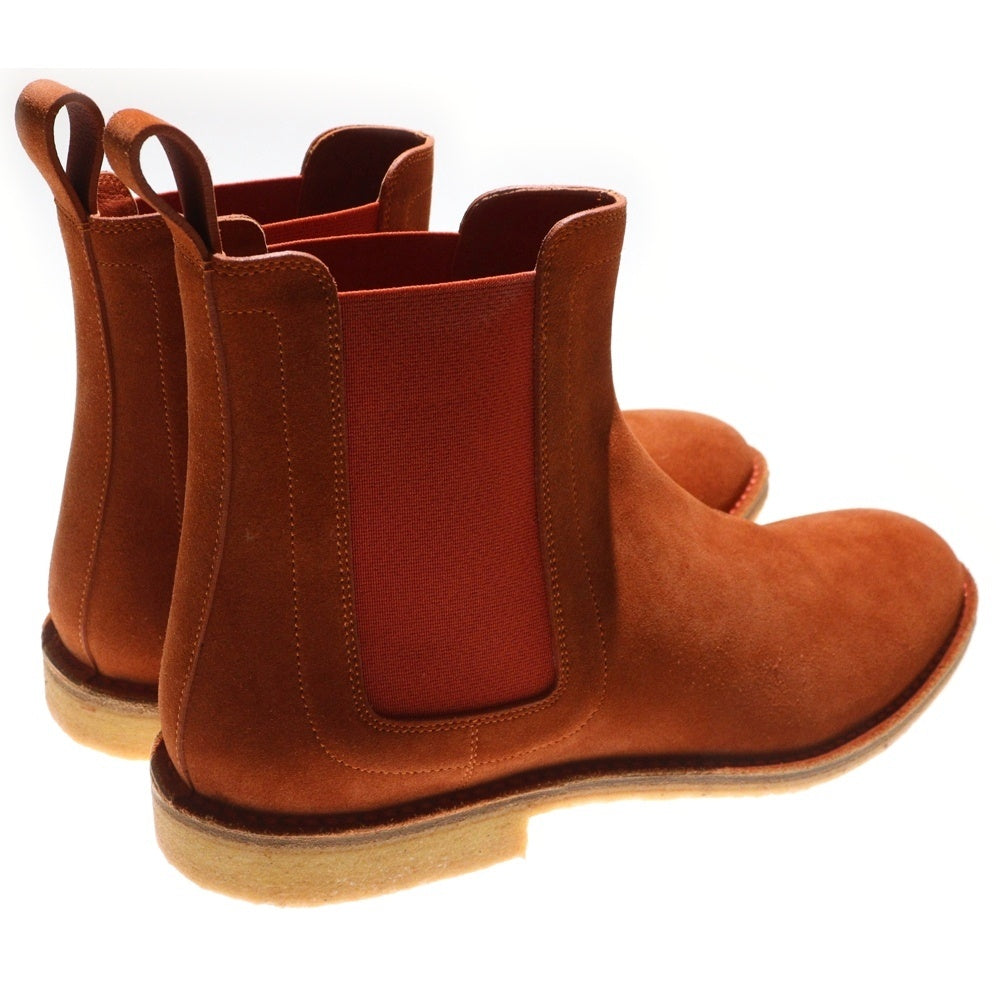 BOTTEGA VENETA(ボッテガヴェネタ) ダディ チェルシーサイドゴアアンクルブーツ スエード オレンジ