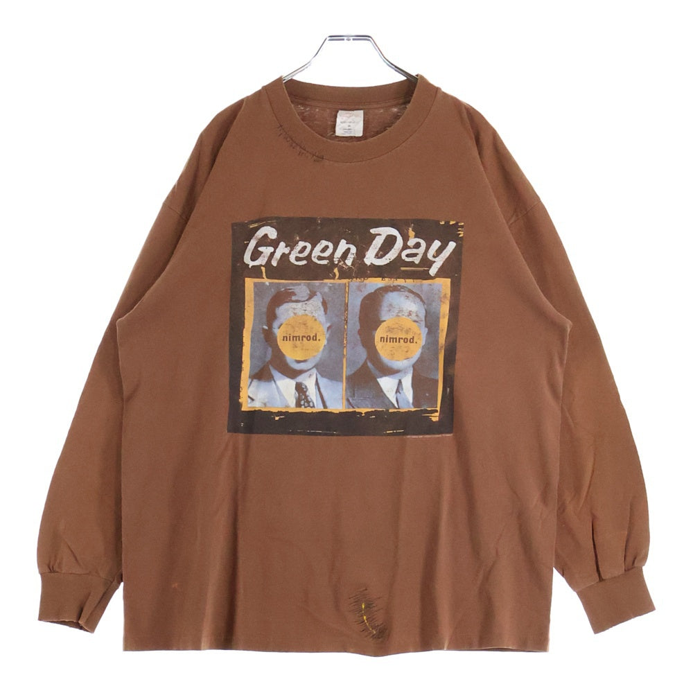 VINTAGE(ヴィンテージ) 90S GREEN DAY NIMROD L/S 97 グリーンデイ ニムロッド 長袖 Tシャツ カットソー ブラウン