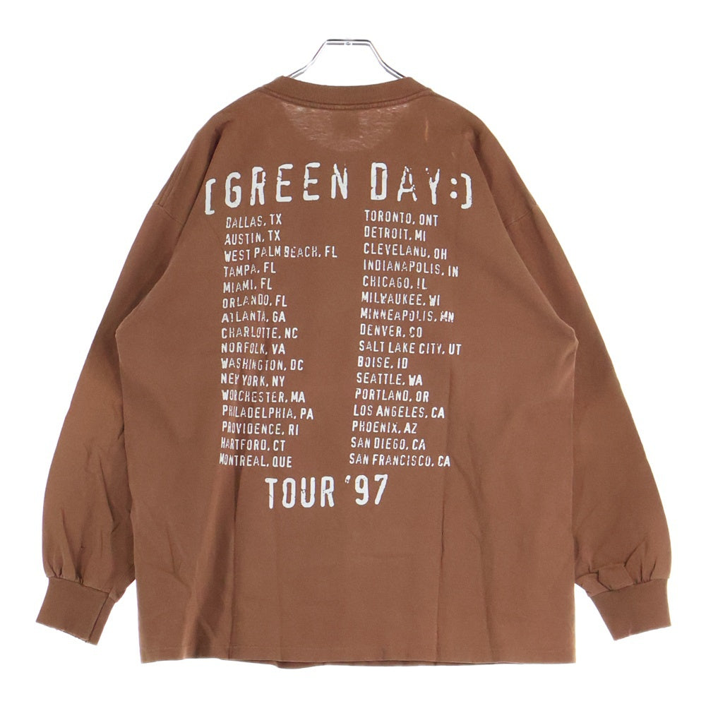 VINTAGE(ヴィンテージ) 90S GREEN DAY NIMROD L/S 97 グリーンデイ ニムロッド 長袖 Tシャツ カットソー ブラウン