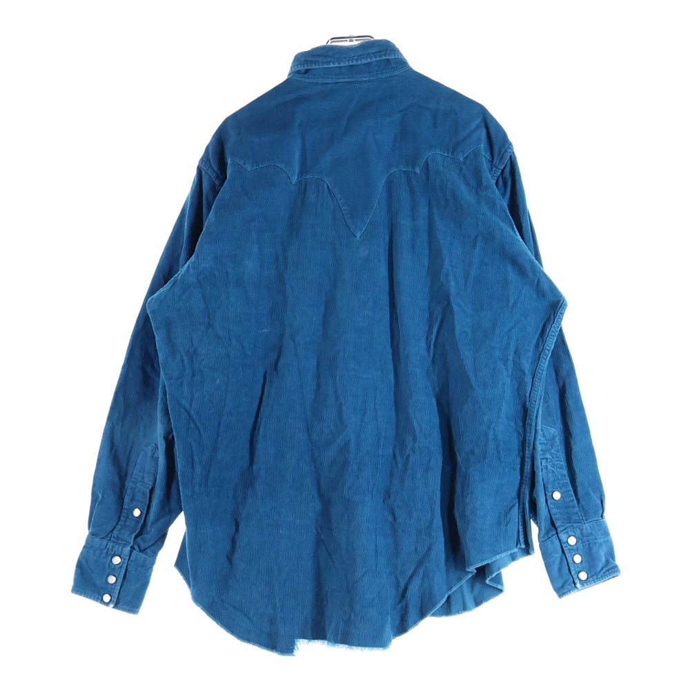 VINTAGE(ヴィンテージ) 50s Corduroy Western コーデュロイ ウエスタンシャツ 長袖シャツ ターコイズ