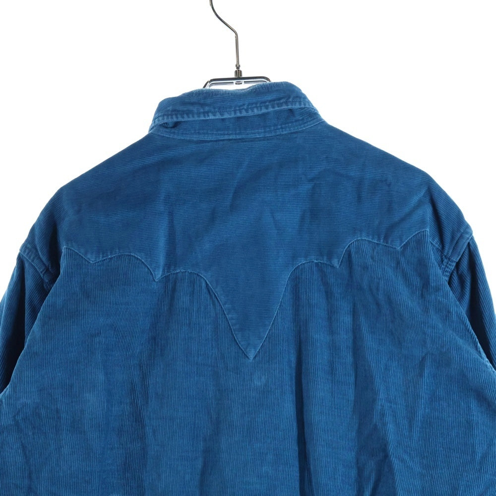 VINTAGE(ヴィンテージ) 50s Corduroy Western コーデュロイ ウエスタンシャツ 長袖シャツ ターコイズ