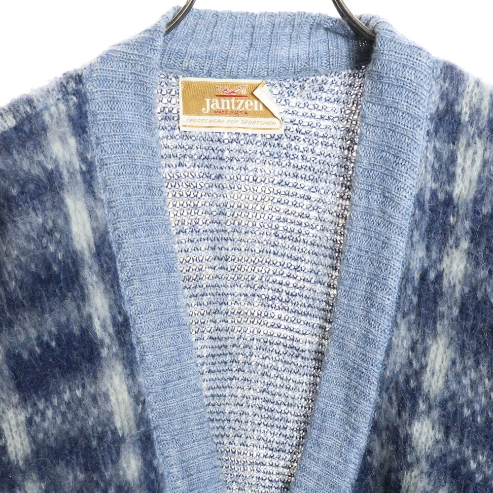 VINTAGE(ヴィンテージ) 70s JANTZEN ジャンセン モヘアカーディガン ブルー