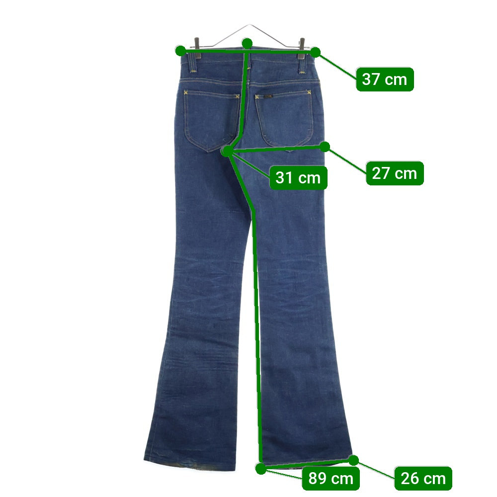 70s Lee 囲みタグ ワークパンツ 42TALON ジップ　ヴィンテージ LEE(リー) 70s 大文字タグ 大文字刻印 42TALONZIP インディゴブルー