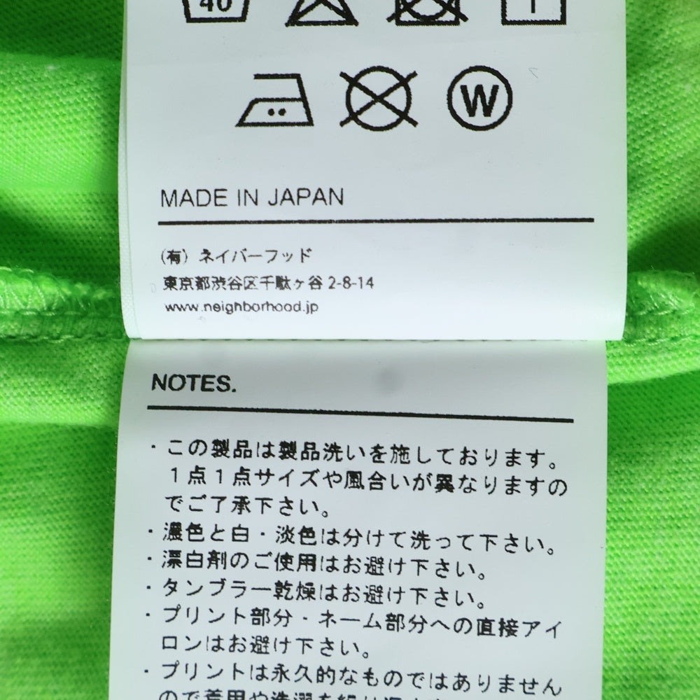 NEIGHBORHOOD(ネイバーフッド) ATR-2 CE-CREW LS 181MBATN-CSM06S プリント長袖Tシャツ グリーン