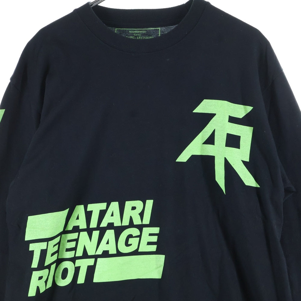 NEIGHBORHOOD(ネイバーフッド) ATR-2 CE-CREW LS 181MBATN-CSM02S プリント長袖Tシャツ ブラック