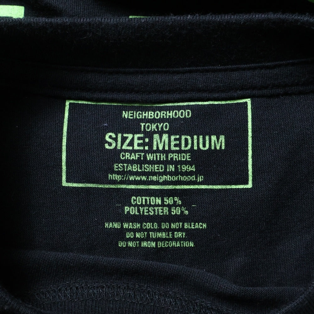 NEIGHBORHOOD(ネイバーフッド) ATR-2 CE-CREW LS 181MBATN-CSM02S プリント長袖Tシャツ ブラック