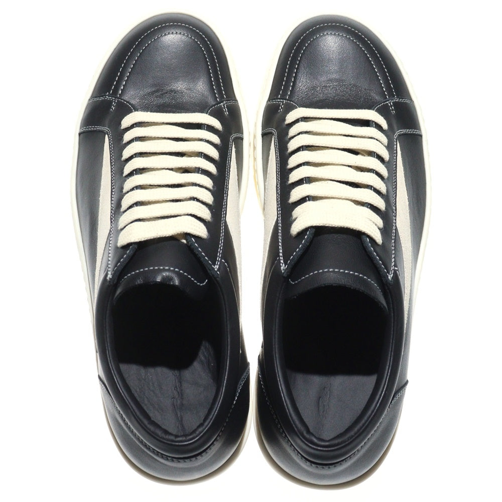 Rick Owens(リックオウエンス) VINTAGE SNEAKS RU02E1897LCOLVS ヴィンテージスニーカー ブラック/ホワイト