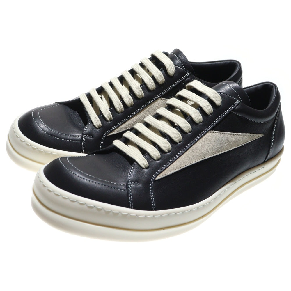 Rick Owens(リックオウエンス) VINTAGE SNEAKS RU02E1897LCOLVS ヴィンテージスニーカー ブラック/ホワイト
