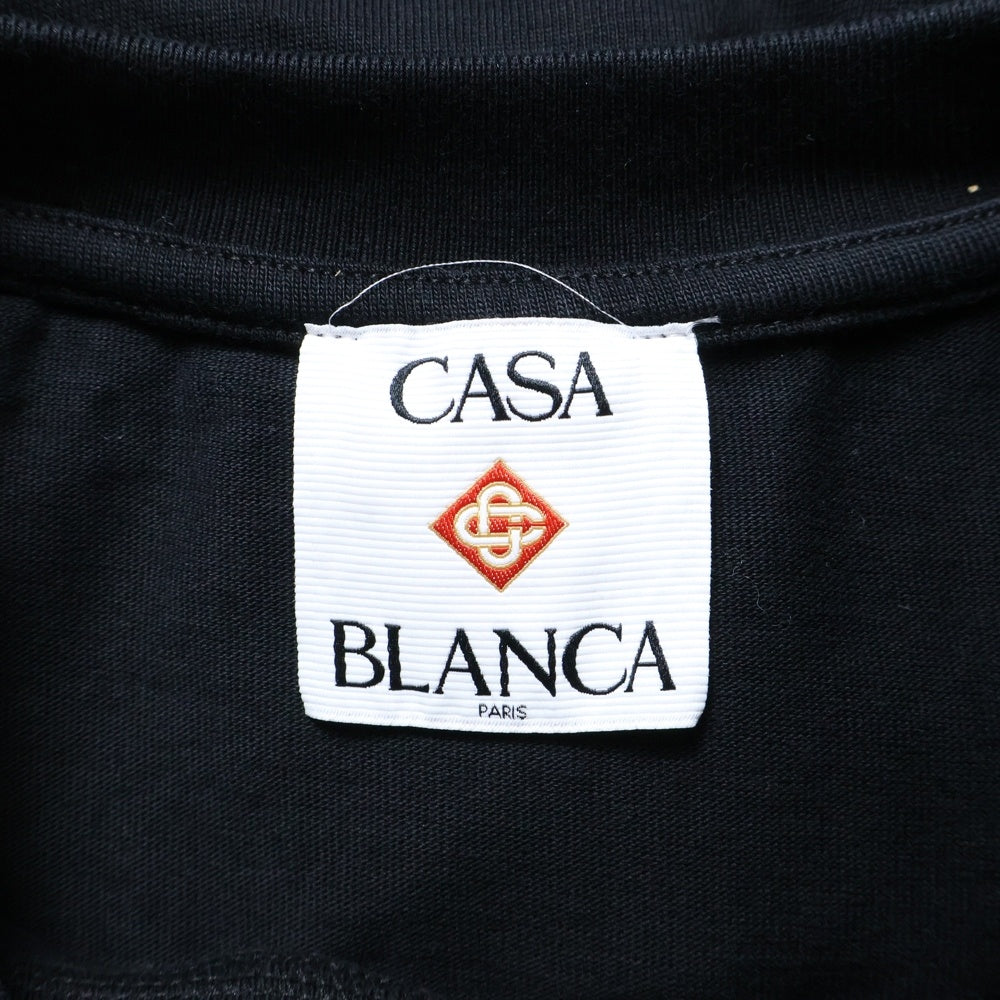 CASABLANCA(カサブランカ) DIAMOND LOGO TEE MS25-JTS-001-14 ダイアモンドロゴ 半袖Tシャツ ブラック