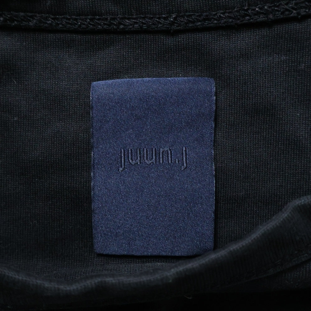 juun.j(ジュン ジェイ) ロゴ刺繍 クルーネックオーバーサイズ 半袖Tシャツ JC4442P545 ブラック