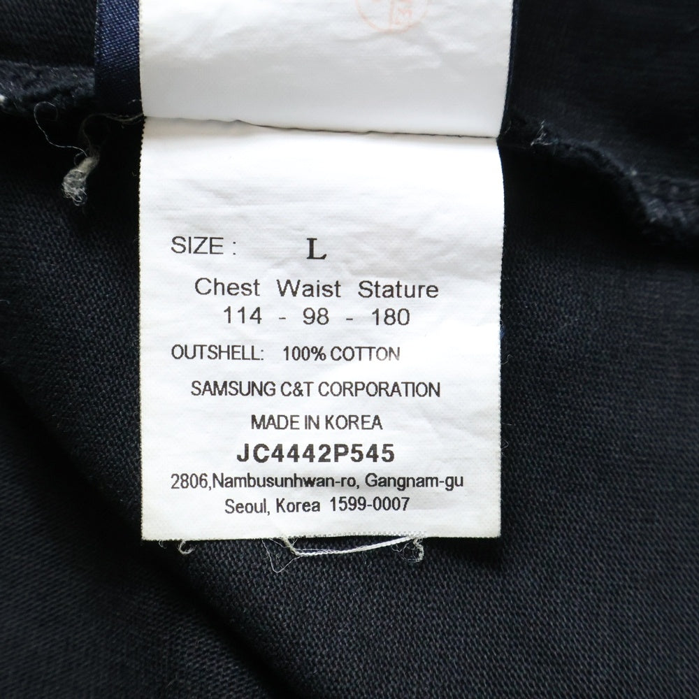 juun.j(ジュン ジェイ) ロゴ刺繍 クルーネックオーバーサイズ 半袖Tシャツ JC4442P545 ブラック