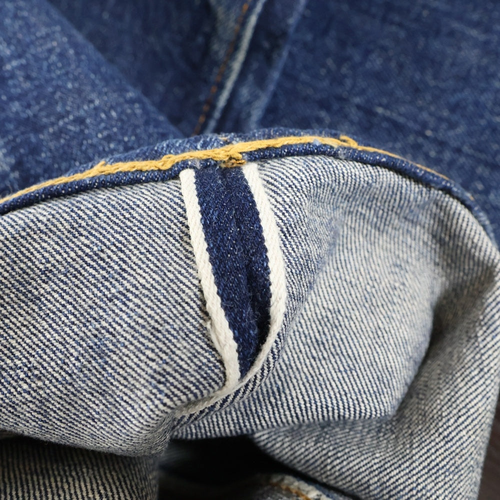 Levi's(リーバイス) 50-60S 501 BIG E 前期 両面タブ 均等V 足長R ボタン裏刻印18 デニムパンツ インディゴ