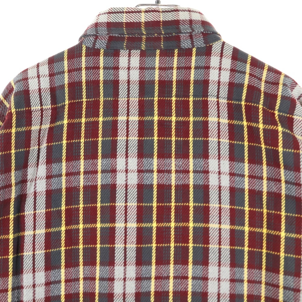 FIVE BROTHERS(ファイブブラザー) 70-80S VINTAGE CHECK L/S SHIRT コットン オンブレ 長袖シャツ レッド/ブラウン/イエロー