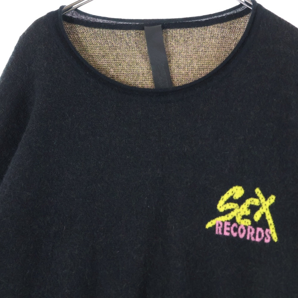 CHROME HEARTS(クロムハーツ) SEX RECORDS CASHMERE KNIT セックスレコード カシミアクルーネックニット ブラック