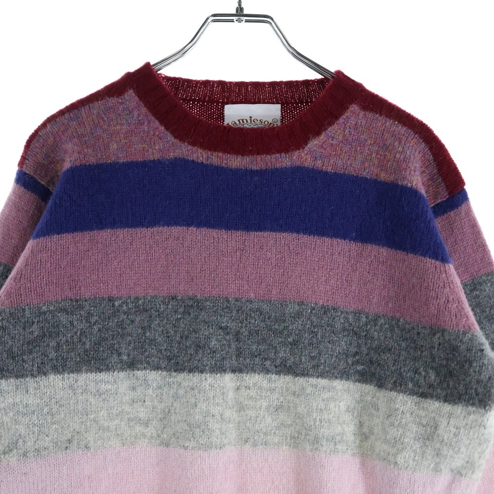 Jamieson's(ジャミーソンズ) 長袖クルーネックニットセーター マルチカラー JM192SW13111