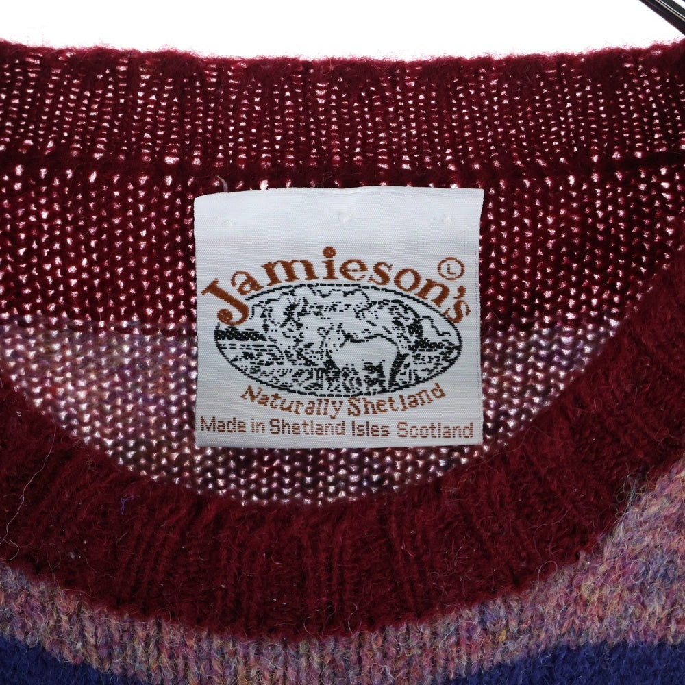 Jamieson's(ジャミーソンズ) 長袖クルーネックニットセーター マルチカラー JM192SW13111