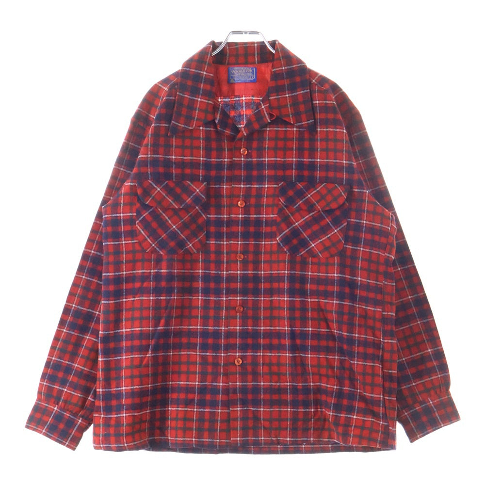 PENDLETON(ペンドルトン) 60S VINTAGE CHECK L/S SHIRT チェック 長袖 シャツ ヴィンテージ レッド/ネイビー/ホワイト