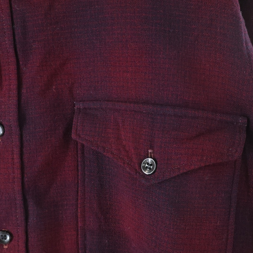 PENDLETON(ペンドルトン) 50S VINTAGE OMBRE CHECK L/S SHIRT チェック 長袖 シャツ ヴィンテージ レッド/ブラック