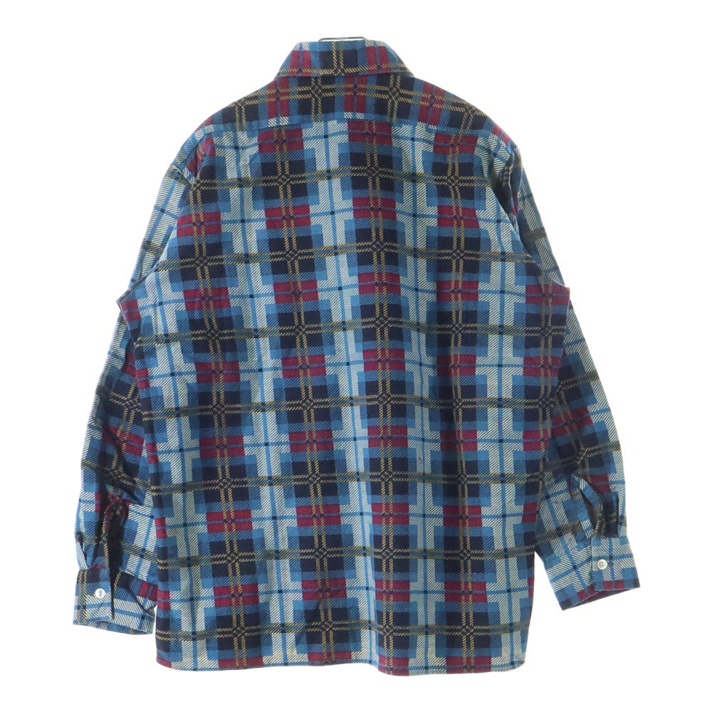 VINTAGE(ヴィンテージ) 70S COTTON CHECK L/S SHIRT コットン チェック 長袖 シャツ ブルー/イエロー/レッド