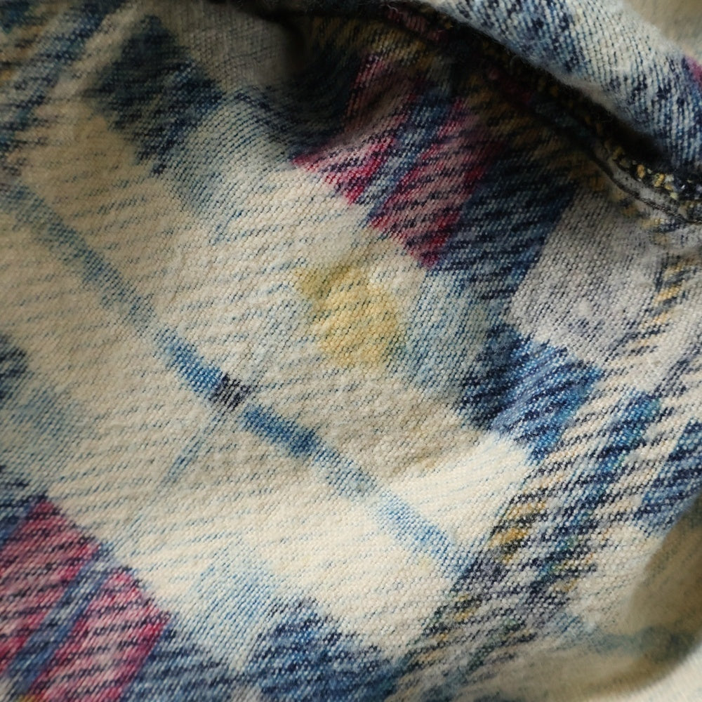 VINTAGE(ヴィンテージ) 70S COTTON CHECK L/S SHIRT コットン チェック 長袖 シャツ ブルー/イエロー/レッド