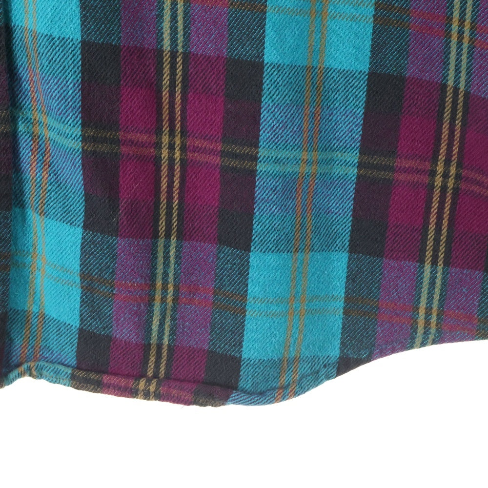 FIVE BROTHERS(ファイブブラザー) 70-80S VINTAGE CHECK L/S SHIRT ヴィンテージ チェック 長袖 シャツ ブルー/ボルドー/イエロー