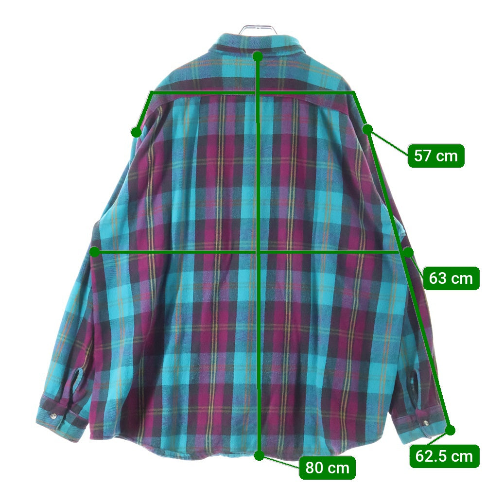 FIVE BROTHERS(ファイブブラザー) 70-80S VINTAGE CHECK L/S SHIRT ヴィンテージ チェック 長袖 シャツ ブルー/ボルドー/イエロー