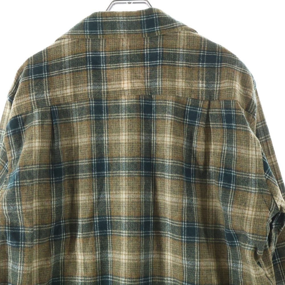 VINTAGE(ヴィンテージ) 60-70S PONDEROSA BY BAROON SHADOW CHECK L/S SHIRT ポンデローサ シャドーチェック 長袖 シャツ ブラウン/グリーン