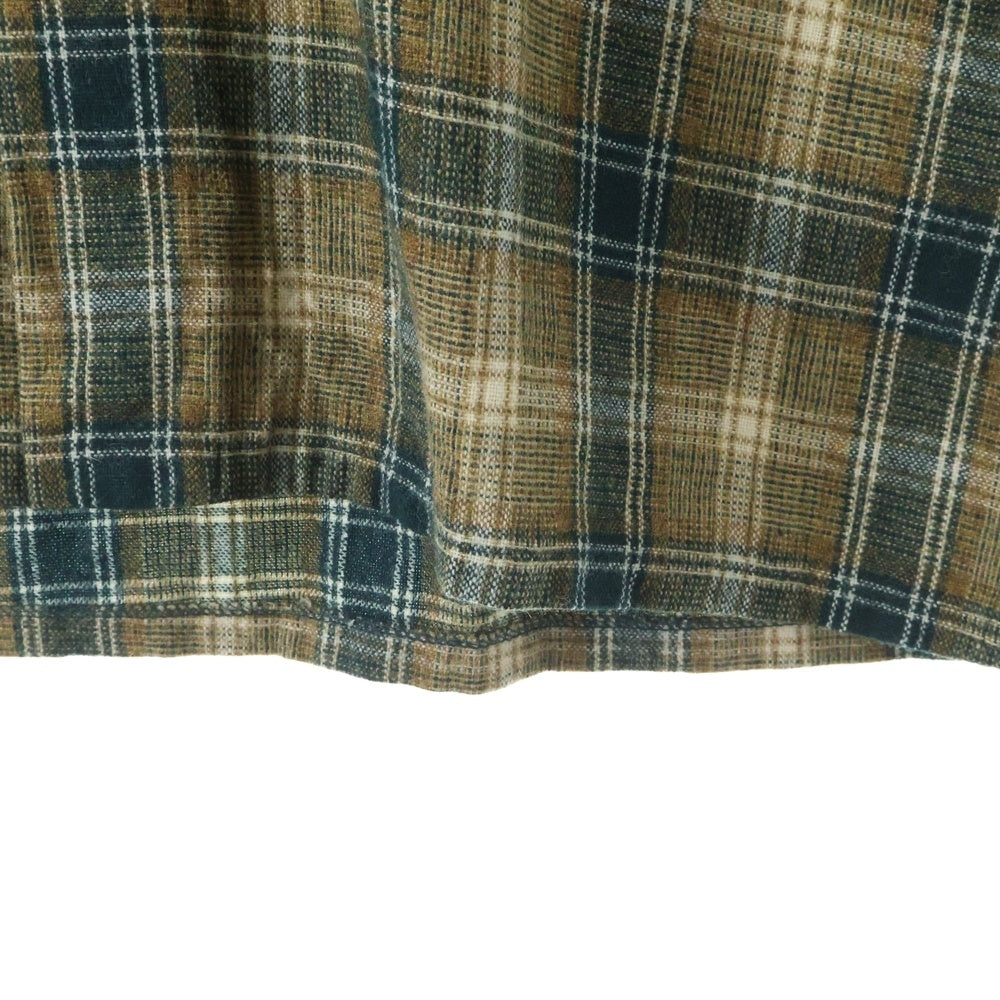 VINTAGE(ヴィンテージ) 60-70S PONDEROSA BY BAROON SHADOW CHECK L/S SHIRT ポンデローサ シャドーチェック 長袖 シャツ ブラウン/グリーン