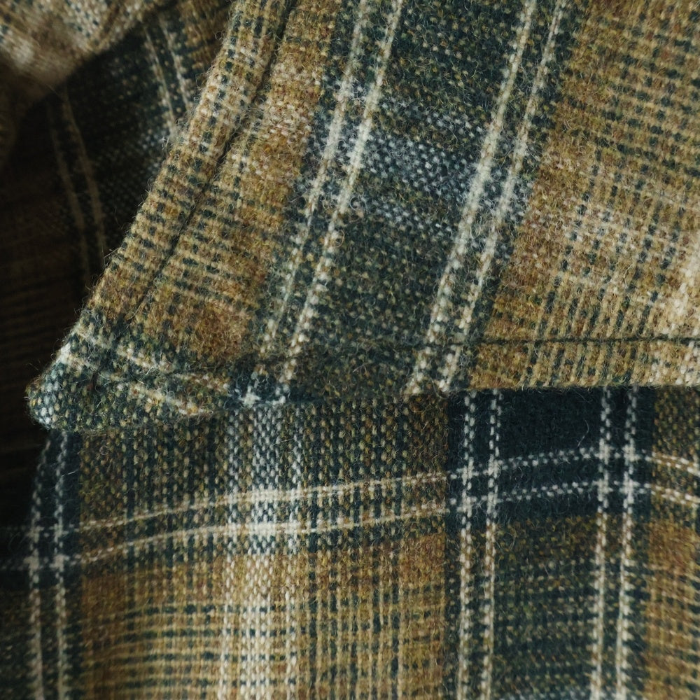 VINTAGE(ヴィンテージ) 60-70S PONDEROSA BY BAROON SHADOW CHECK L/S SHIRT ポンデローサ シャドーチェック 長袖 シャツ ブラウン/グリーン