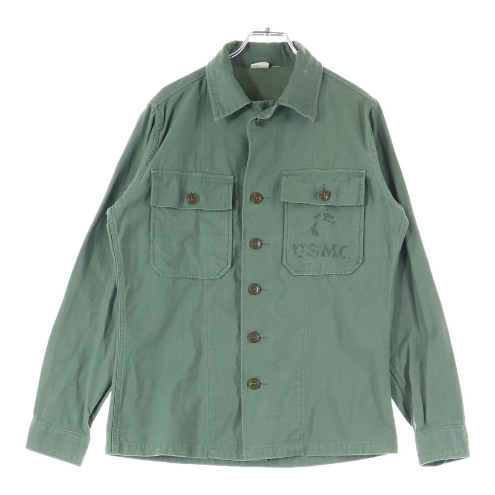 VINTAGE(ヴィンテージ) U.S.M.C. UTILITY SHIRT マリンコ ユーティリティ シャツ カーキ
