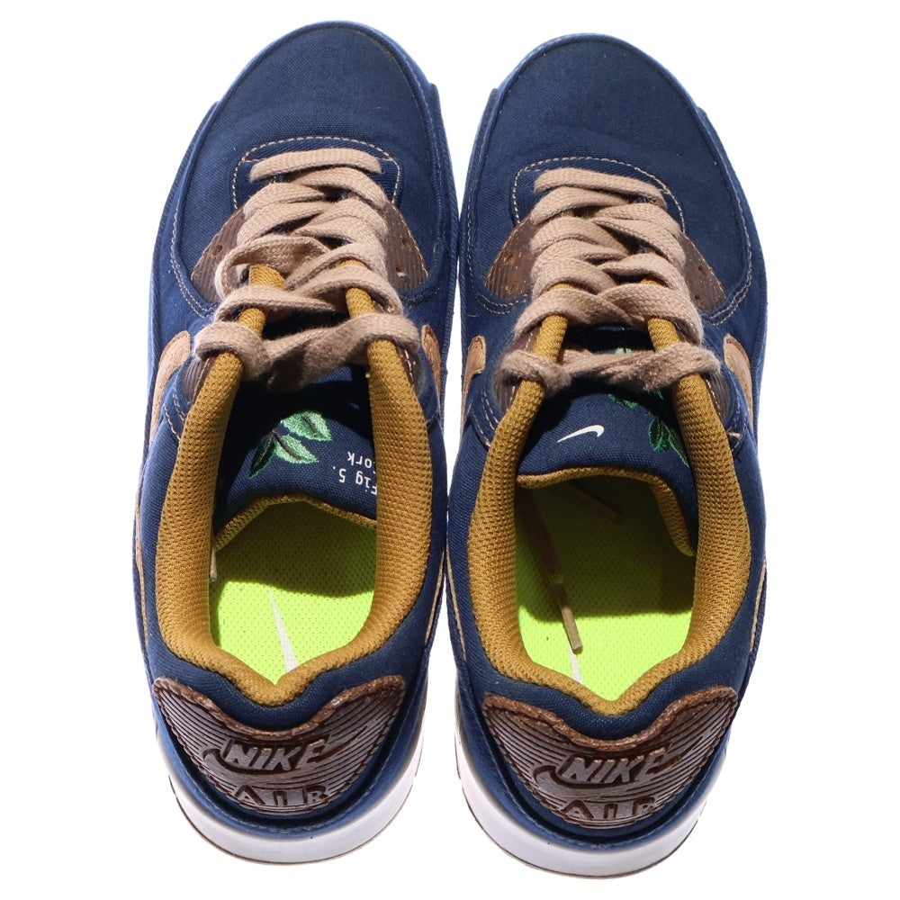 NIKE(ナイキ) AIRMAX 90 エアマックス 90 ローカット スニーカー ブラウン/ネイビー US9.5/27.5cm DD385-400