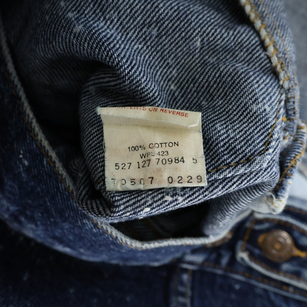 Levi's(リーバイス) 80s GALACTIC WASHED DENIM JACKET ボタン裏527 ギャランティックウォッシュデニムジャケット 70507-0229 ブルー