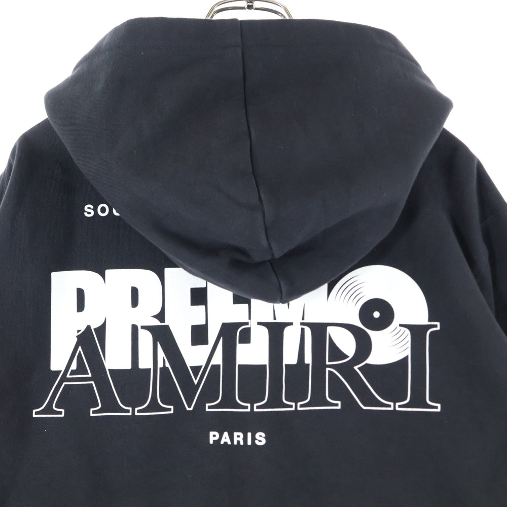 AMIRI(アミリ) Preemo Logo Hoodie プリーモロゴフーディー プルオーバーパーカー ブラック SRAW23MJG012SMRCST0