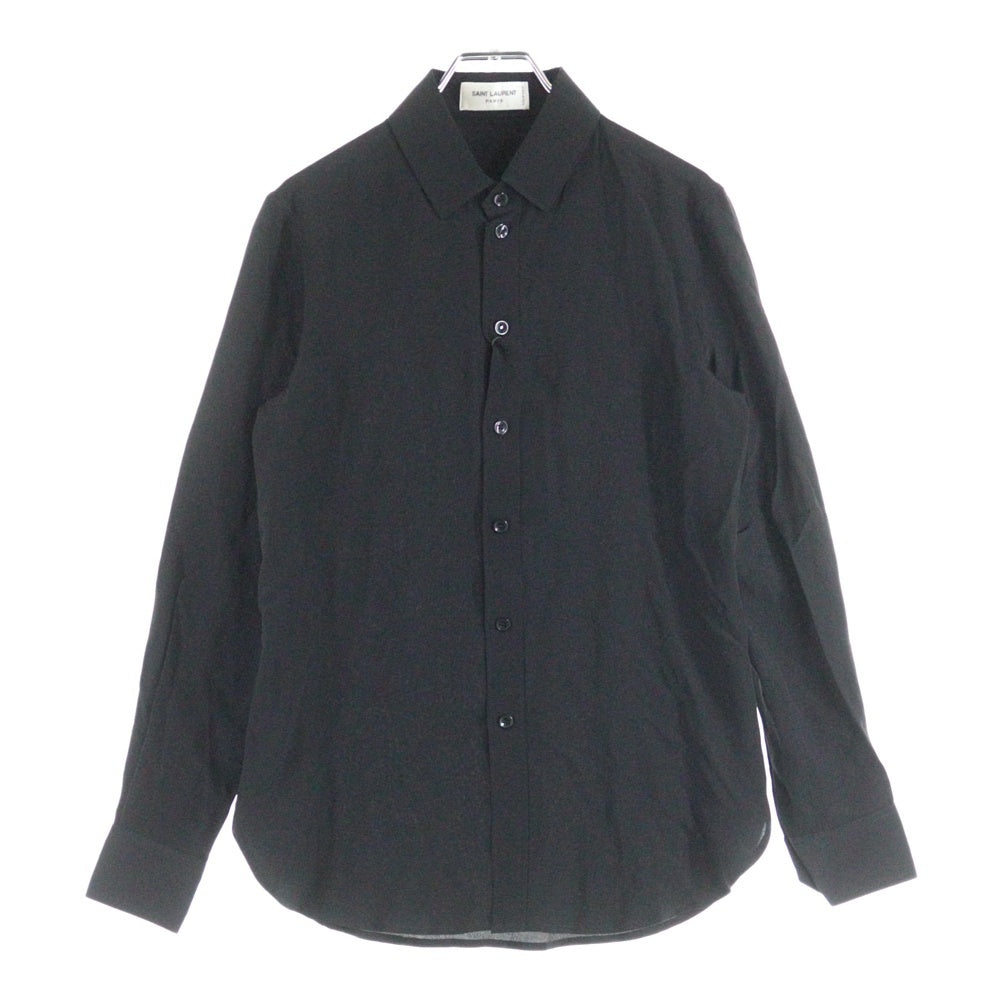 SAINT LAURENT PARIS(サンローランパリ) uniform shirt 636994 Y100W 長袖ドレスボタンシャツ ブラック