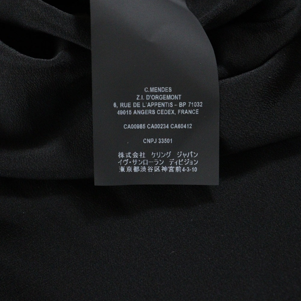 SAINT LAURENT PARIS(サンローランパリ) uniform shirt 636994 Y100W 長袖ドレスボタンシャツ ブラック