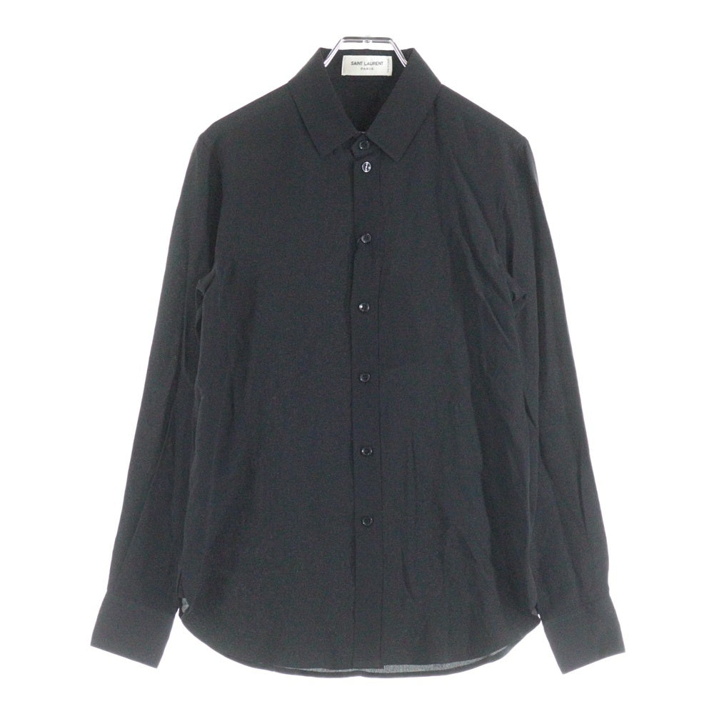 SAINT LAURENT PARIS(サンローランパリ) uniform shirt 636994 Y100W 長袖ドレスボタンシャツ ブラック