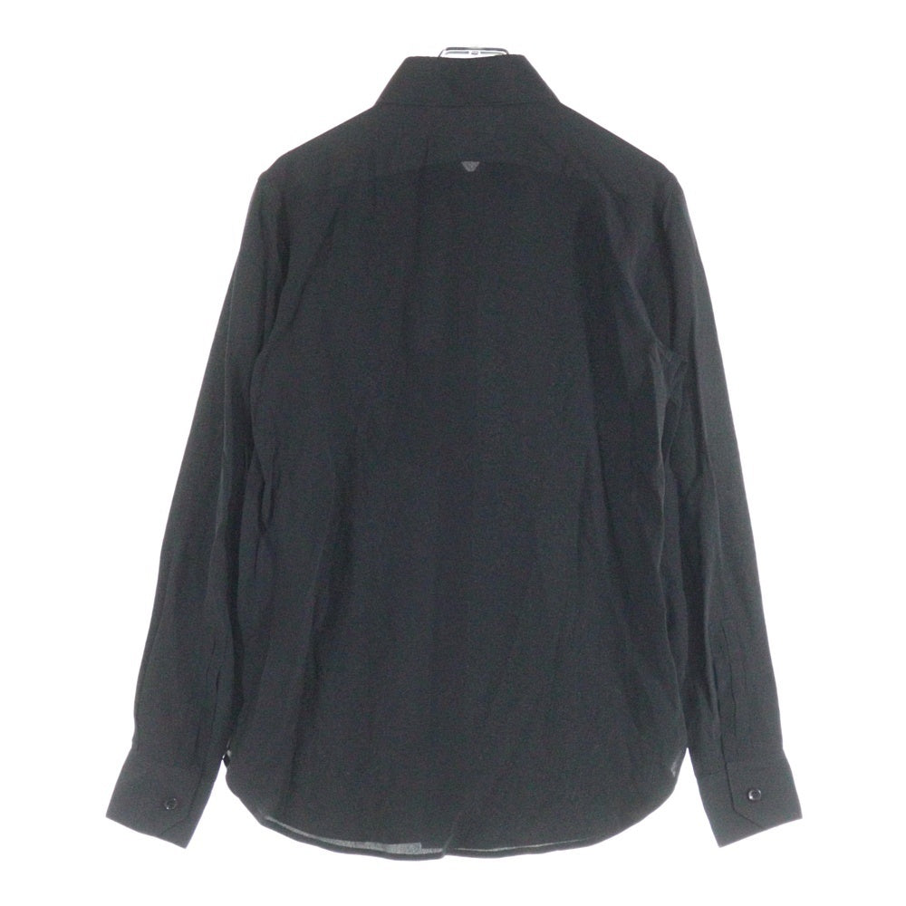 SAINT LAURENT PARIS(サンローランパリ) uniform shirt 636994 Y100W 長袖ドレスボタンシャツ ブラック