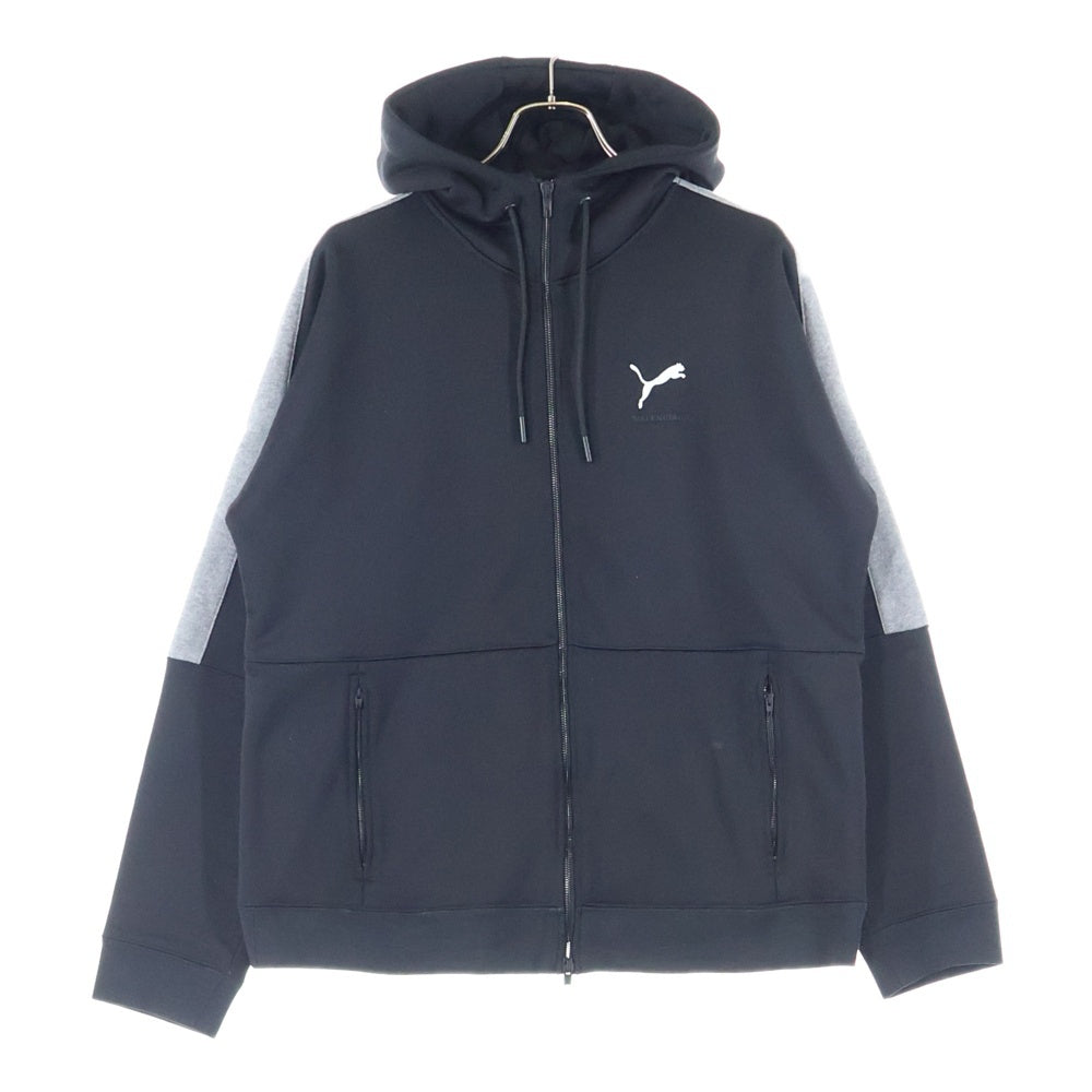 BALENCIAGA(バレンシアガ) 25AW ×PUMA HOODED TRACKSUIT 846912 TIVB4 ×プーマ フーデッド ジップアップトラックジャケット ブラック/グレー