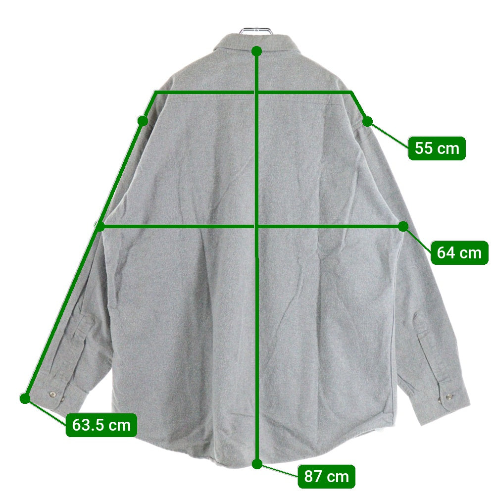 VINTAGE(ヴィンテージ) 90S STJOHN'SBAY CHAMOIS CLOTH セントジョンズベイ シャモアクロス 長袖 コットン シャツ グレー