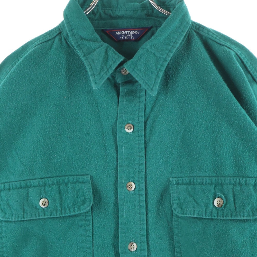VINTAGE(ヴィンテージ) 80S MIGHTY-MAC マイティ マック 長袖 シャツ グリーン