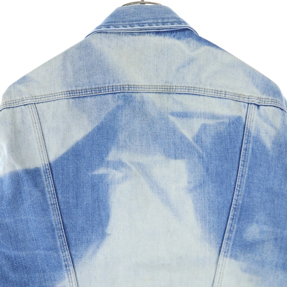 Wrangler(ラングラー) 70S VINTAGE 126PW デニムジャケット ブリーチ インディゴ ブロークンデニム 右綾 過渡期 124MJ