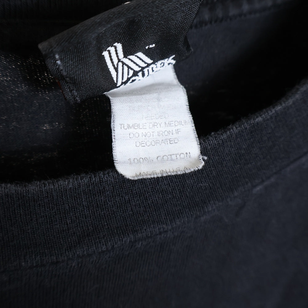 HARLEY DAVIDSON(ハーレーダビッドソン) 90s VINTAGE FLAMES L/S TEE 袖プリント フレイム ファイヤー長袖Tシャツ ブラック