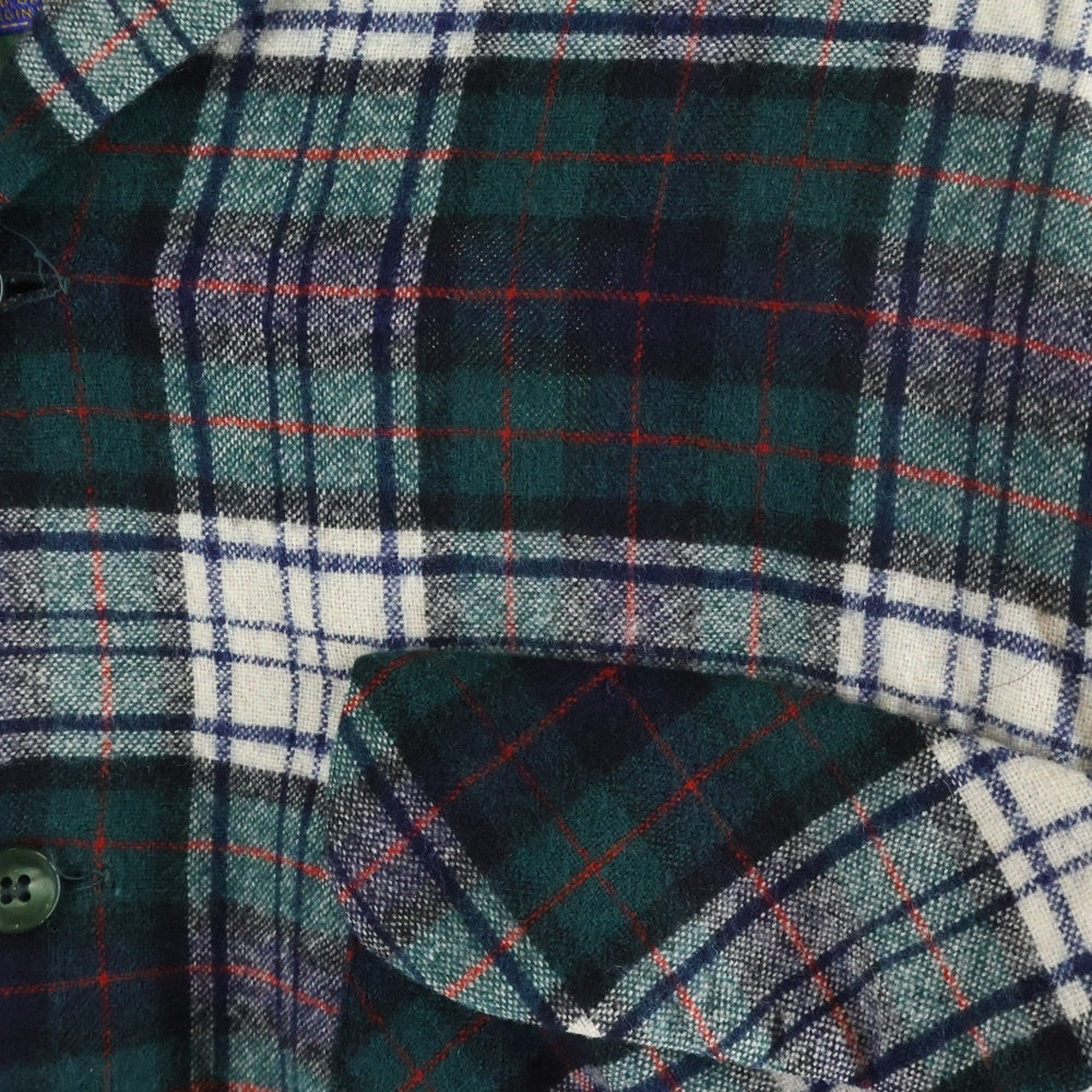 PENDLETON(ペンドルトン) 60S WOOL CHECK L/S SHIRT ウール チェック 長袖シャツ グリーン/ホワイト/レッド
