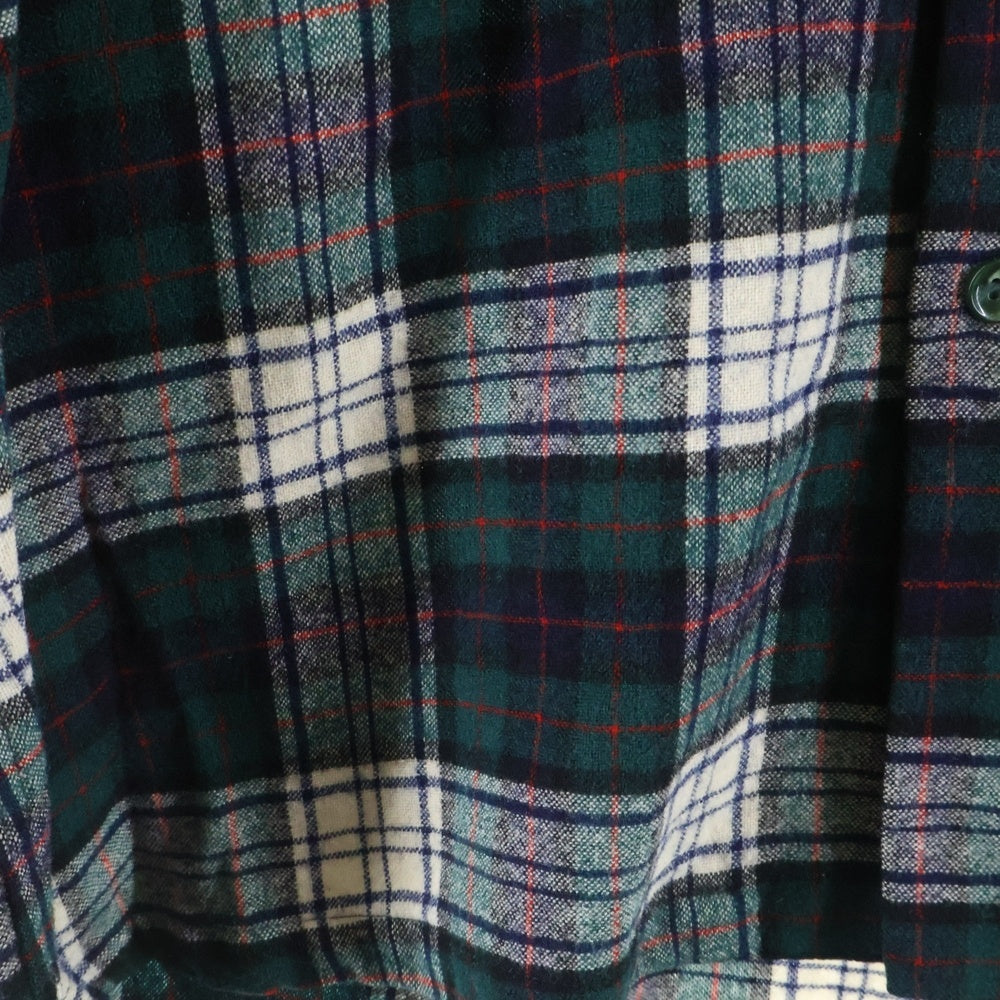 PENDLETON(ペンドルトン) 60S WOOL CHECK L/S SHIRT ウール チェック 長袖シャツ グリーン/ホワイト/レッド