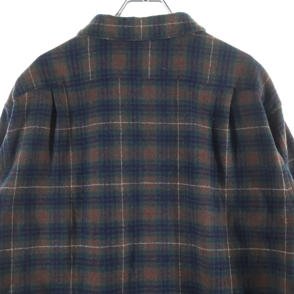 PENDLETON(ペンドルトン) 70S WOOL CHECK L/S SHIRT ウール チェック 長袖シャツ ブラウン/ブルー/カーキ