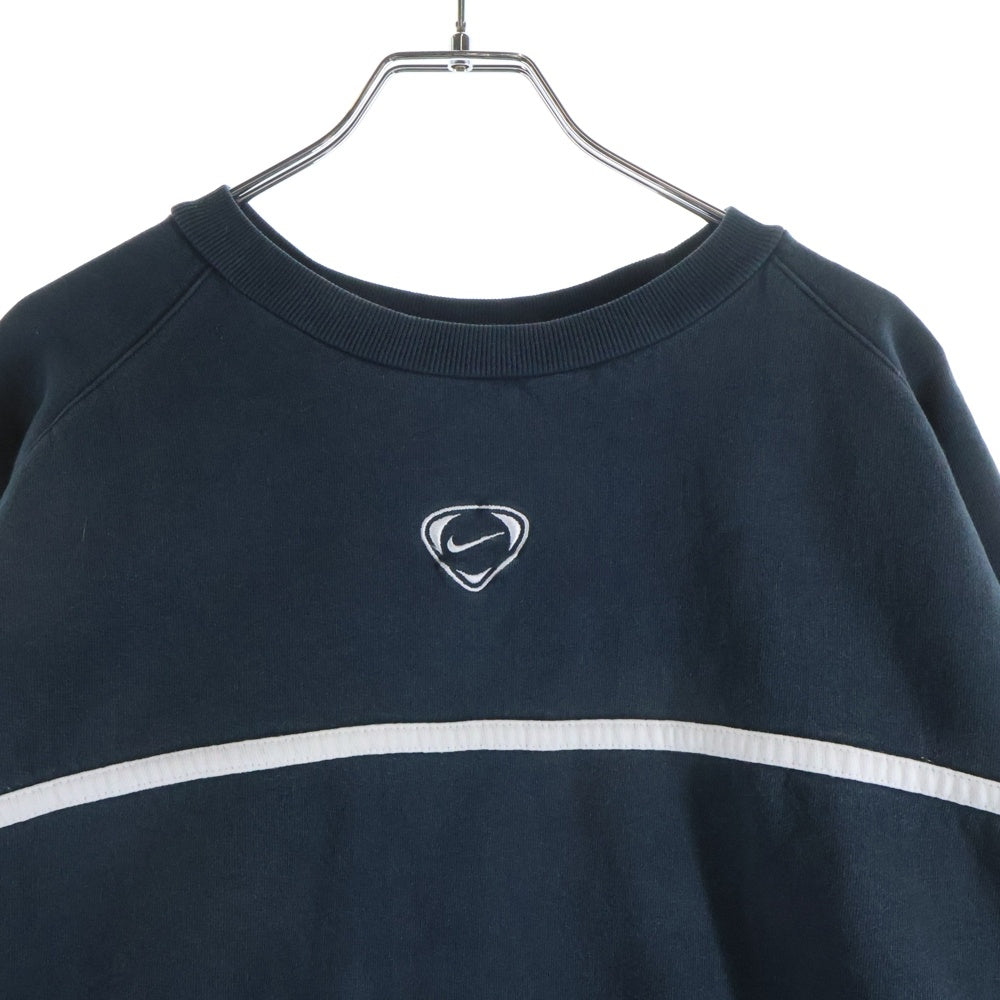 NIKE(ナイキ) 00S OLD CENTER LOGO TECH Y2K 黒タグ おにぎりロゴ テック スウェット トレーナー ブラック/グレー