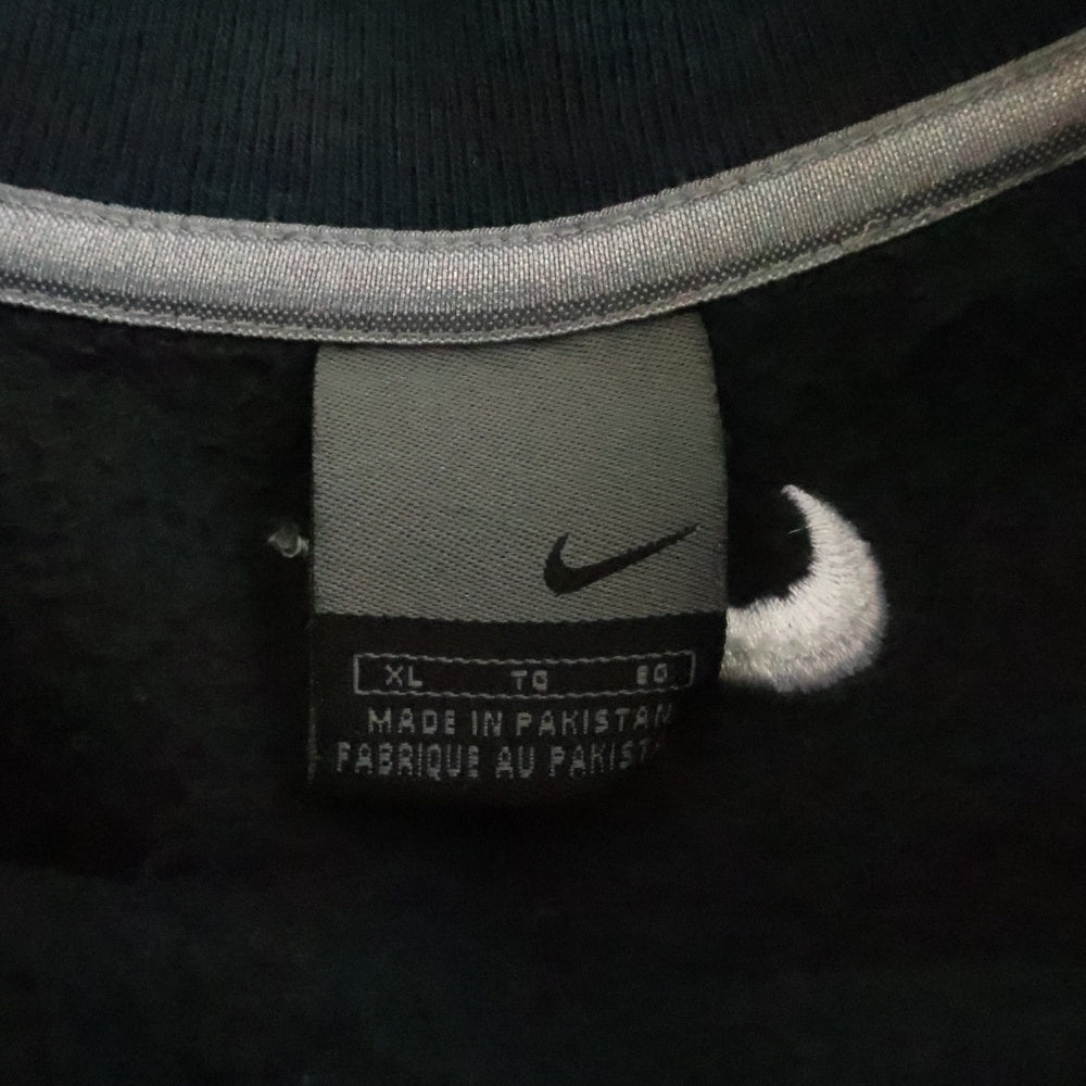 NIKE(ナイキ) 00S OLD CENTER LOGO TECH Y2K 黒タグ おにぎりロゴ テック スウェット トレーナー ブラック/グレー