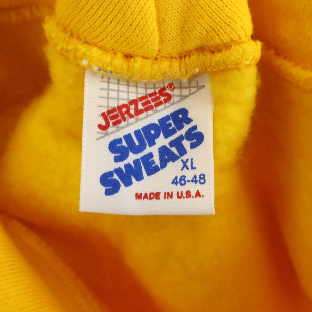 VINTAGE(ヴィンテージ) 80S JERZEES ジャージーズ DEADSTOCK PULLOVER HOODIE PARKA USA製 デッドストック 無地 フーディー スウェット パーカー イエロー